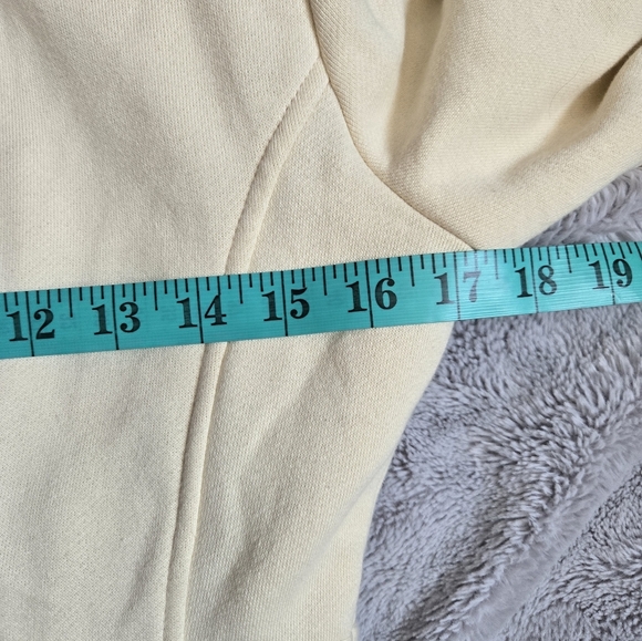 Knitted Dove -Anthropologie Cream Cotton Sweater Jacket, Oversized Buttons. Sm - Picture 13 of 14